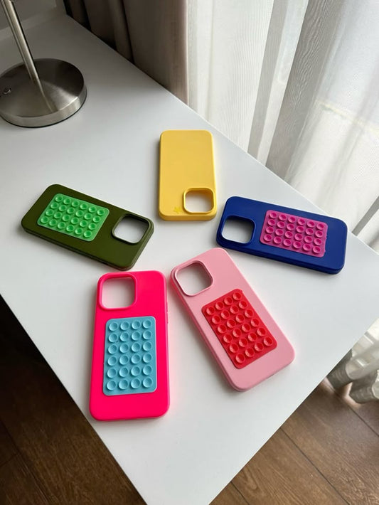 Suction phone case